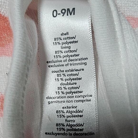 Carters Baby Pink Owl Hooded Bathrobe Size 0-9 Months Soft Terry Cloth Bath Cozy - Picture 6 of 6